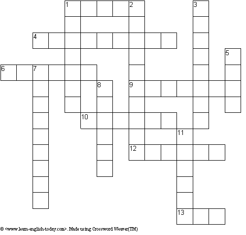 Printable on Christmas Crossword Puzzle   Level 3