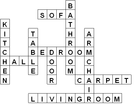 Crossword Puzzles on Printable Crossword House Apartment Solution